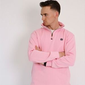 SIGNET Quarter Zip | Preppy Collegiate Ivy League Classic Pink | 📐M Retail $130